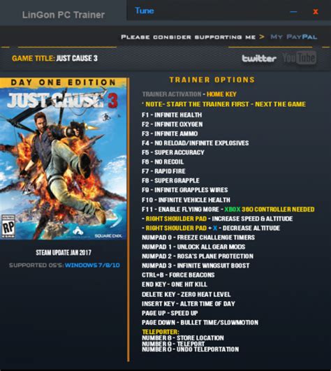 infinite warfare trainer|just cause 3 trainer.